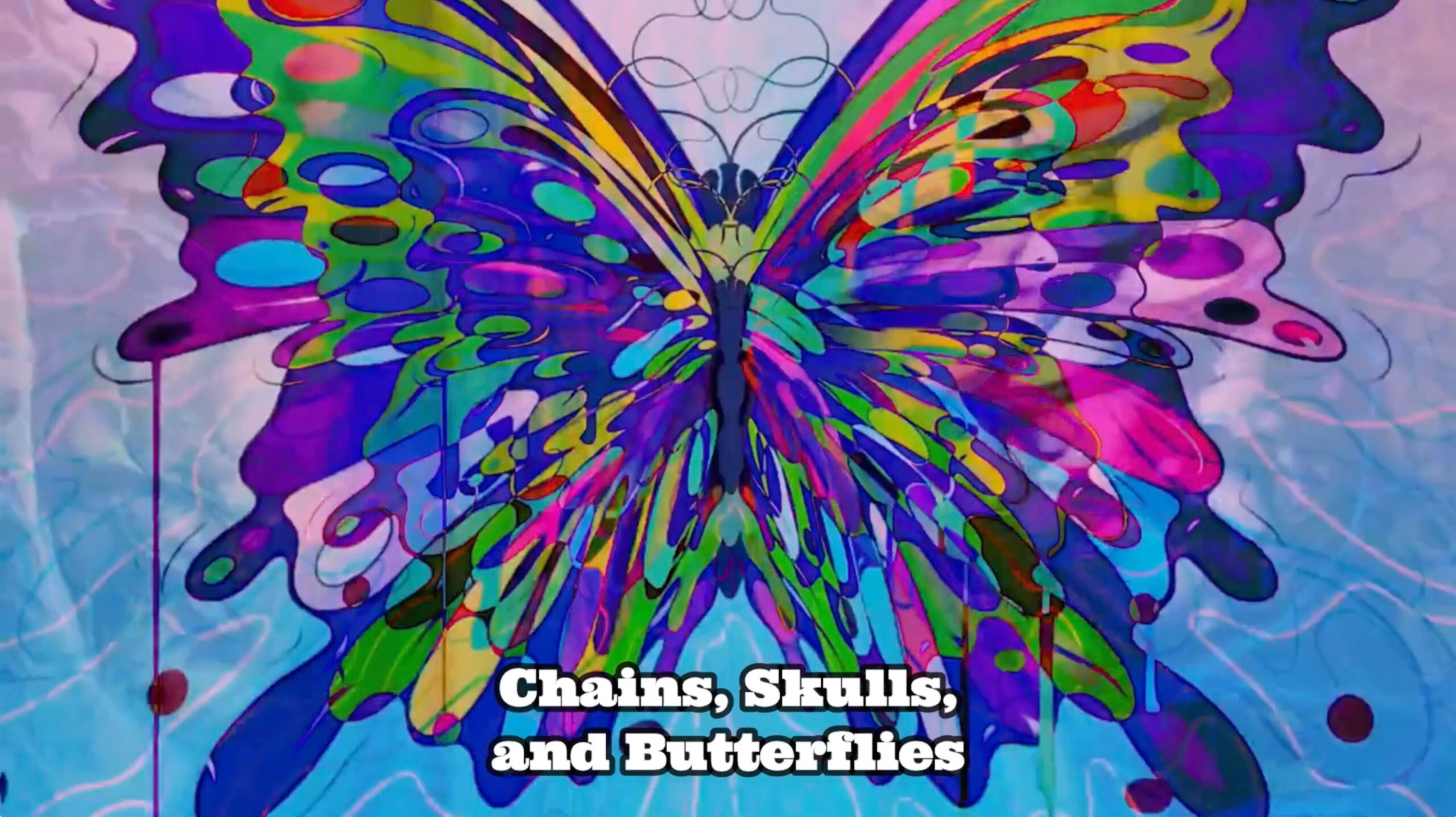 Screenshot, from "Chains, Skulls, and Butterflies."