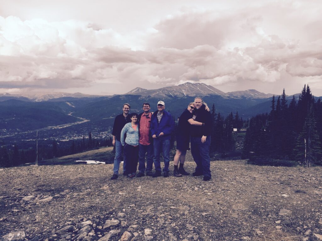 Dave Hamilton, Kelly Guimont, Adam Christianson, JOHN MARTELLARO, Jeff Gamet, and Bryan Chaffin, in the mountains of Colorado. June 27th, 2015